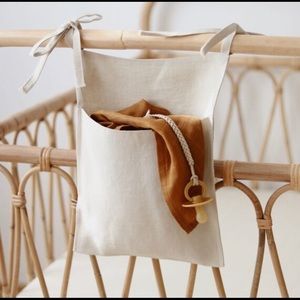 Linen Nursery Crib Organizer